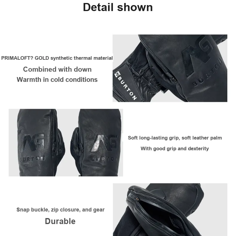 BURTON Ski Gloves Insulated For Cold Weather Outdoor Mittens Unisex-1