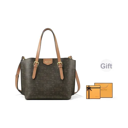 MashaLanti PVC Тоут Сумка Сумка-хобо Сумка Сумка через плечо Стандартная Женская Кофейно-чайный Коричневый