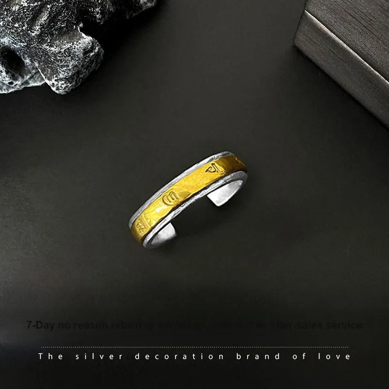 Love 925 Sterling Silver Color Blocked Rings Men's-4