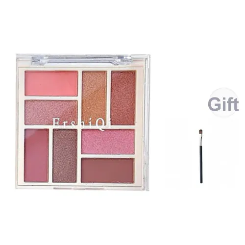 ERSHIQI 8 COLORS Палетка теней с 3D-эффектом цвет лица мерцание