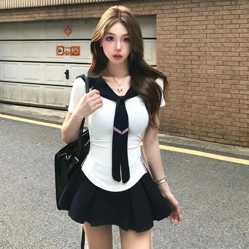 OURUOKE Two Piece Skirt Sets Women's-2