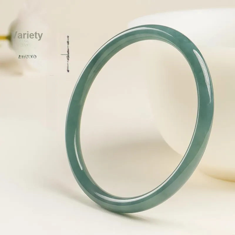 With The Heart Of The Jade Glutinous Jade Jadeite Bangles Women's-4