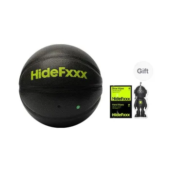 Hidefxx PU Basketball Black Green Size 7 Ball Training