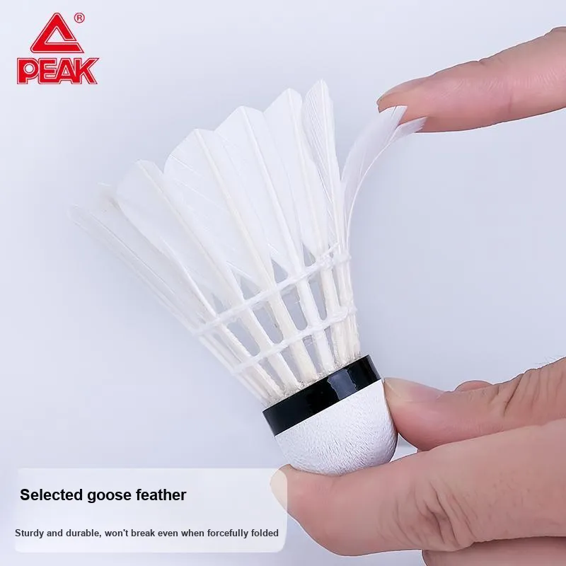 PEAK PK K15 Goose Feather Shuttlecock 12 Pack Goose Feather Professional Shuttlecocks-5