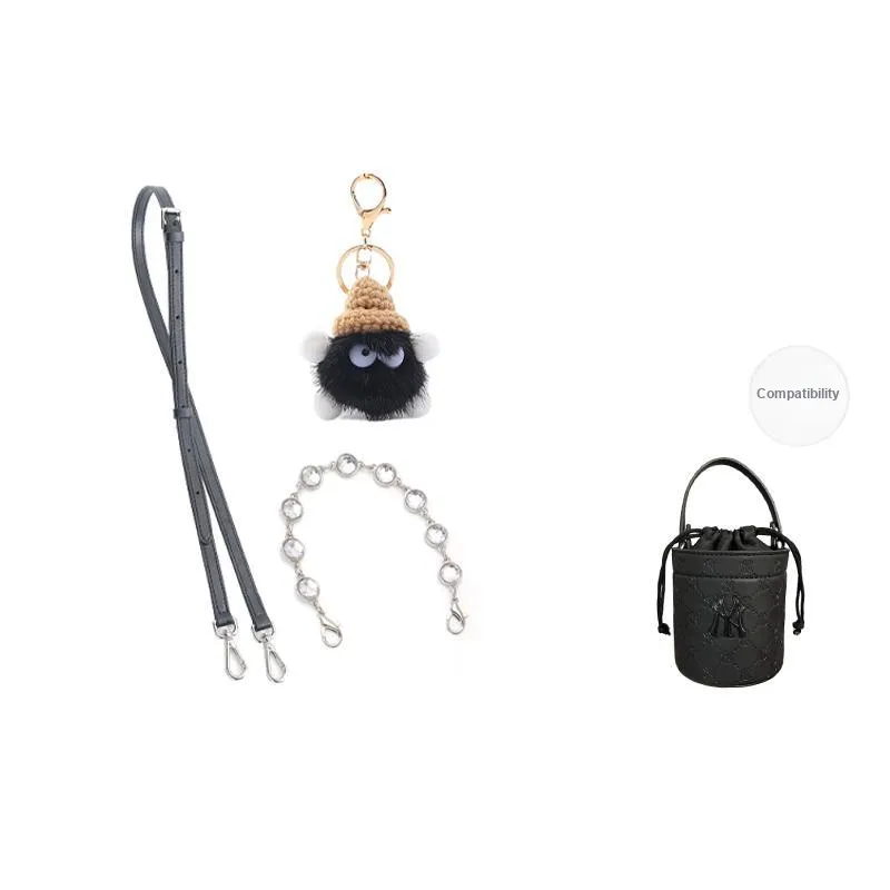 Gloya Leather Alloy One Shoulder Crossbody With Chain Accessories Decorative Chain Combo Set Women's Pink-21