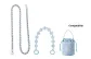 [Clothing Sets]Blue Leather Crossbody 90cm+Cartoon Decorative Chain