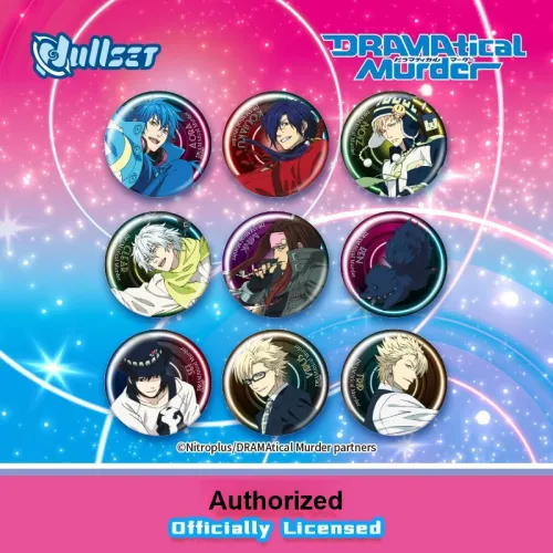 Nullset Dramatic Murder Character Collection Значок Слепые коробки 2 сюрприз-бокса Целая коробка 9 шт