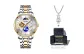 Trendy Toy Box Limited Edition, Gold and White Steel Strap