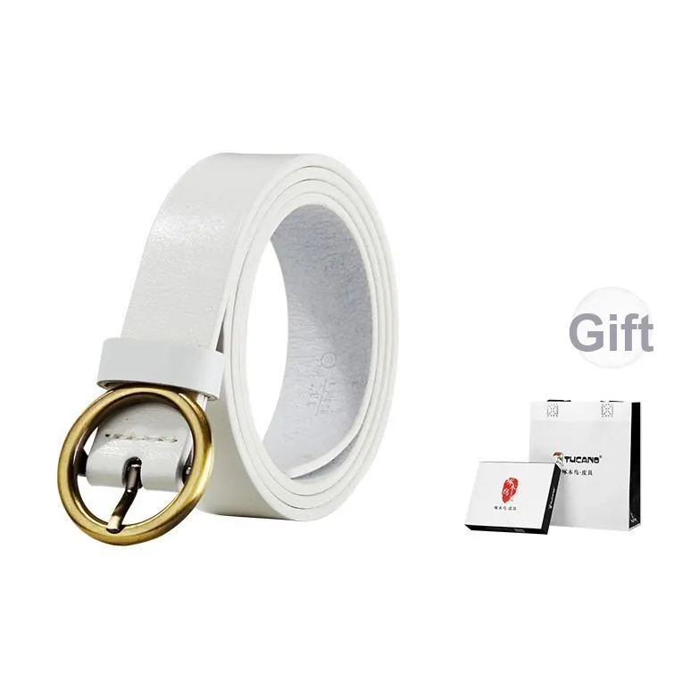 TUCANO Ремень с застежкой натуральная кожа украшение коровья кожа брюки ремень модный кожаные ремни женский ширина 3,8 см