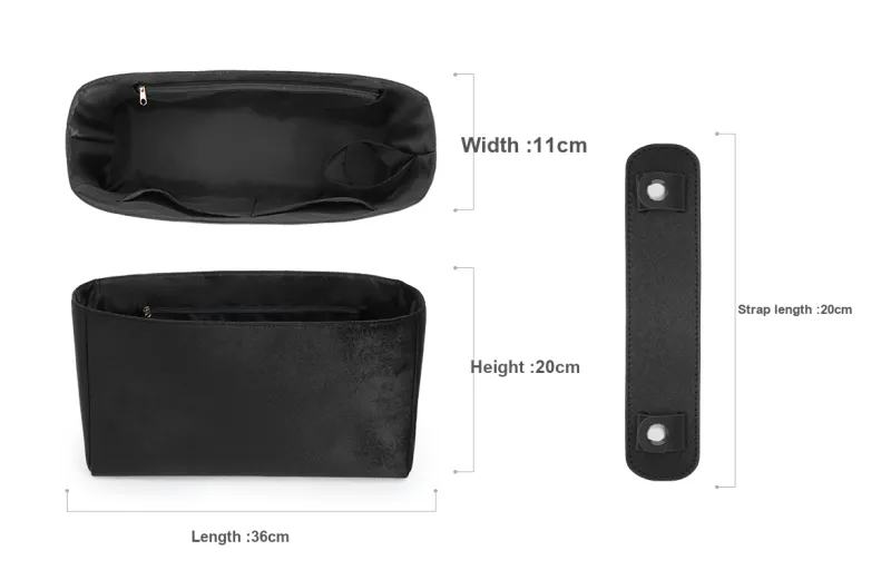 Lan Bao Fan Flannelette With Microfiber Leather Accessories Bag Accessory Unisex Black-7