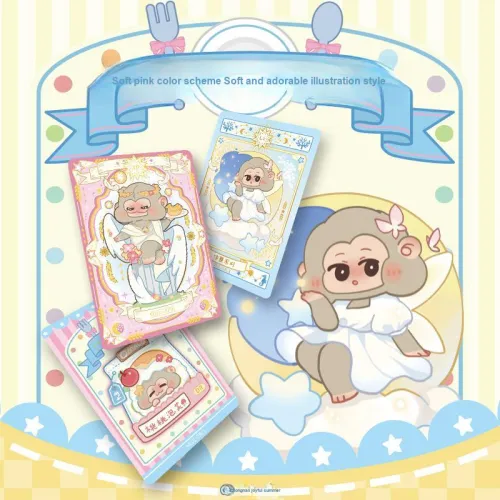 CARD.FUN 'Little Peach Monkey MALO' Collectible Card IP/Anime Cards 10 Bags/Box
