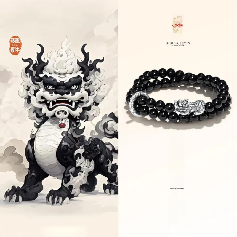 Jodie&Kevin Obsidian Bracelets Unisex-1