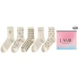 [Breathable Mesh Eyes]Embroidery Rabbit+Full Body Rabbit+Plaid+Fabric Label+Full Body Flowers