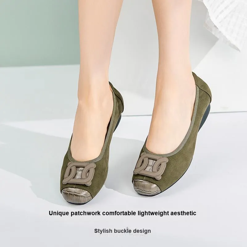 DG Women's Casual Shoes Women's Apricot/Green-5