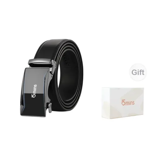 15 MINS Leather Belts Men