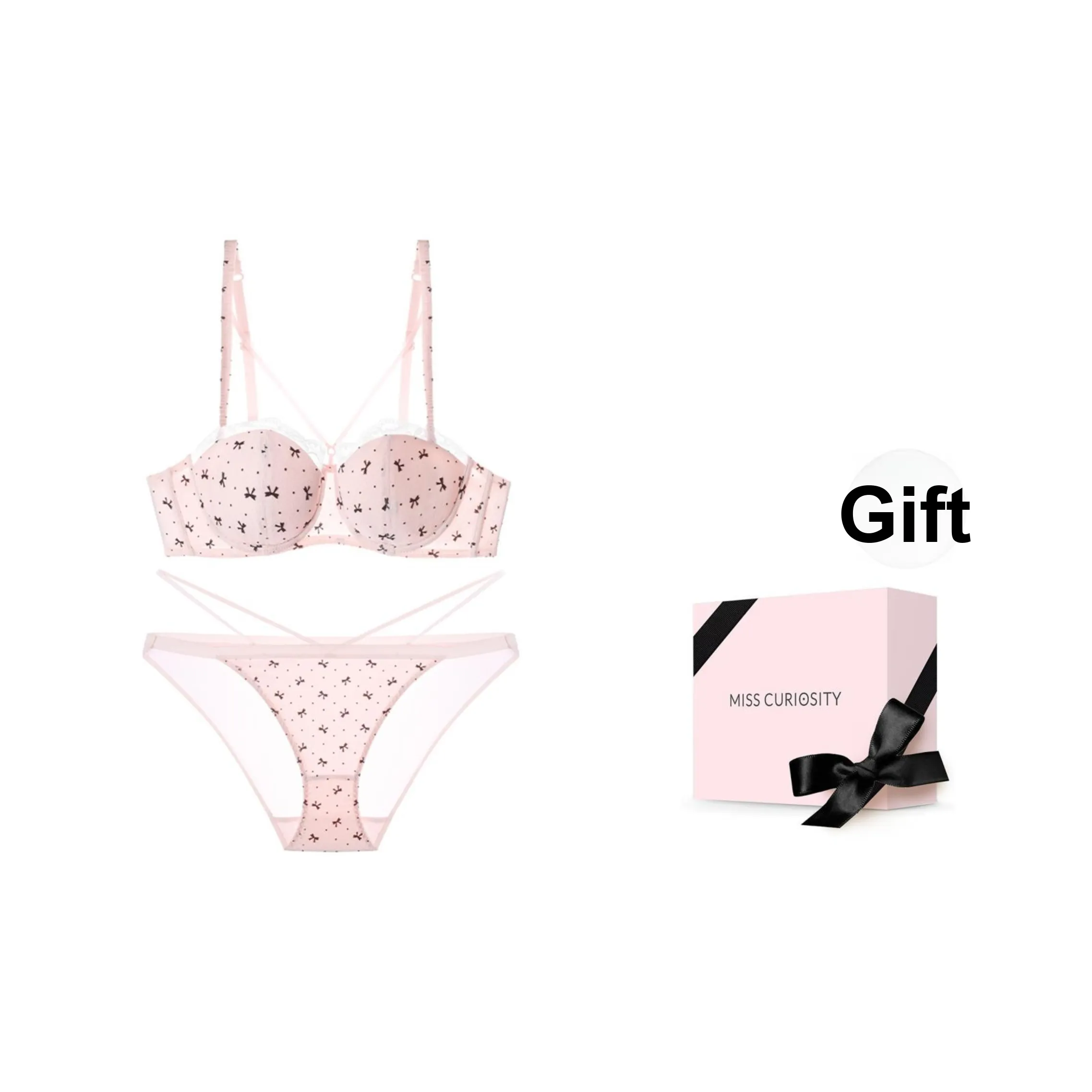 MISS CURIOSITY Нижнее белье Подарочная коробка Женское Розовое