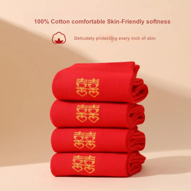 Lanza Mid Calf Socks Women's 4 Pack Red-3