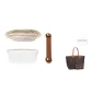 [Two-Piece Set]Tote Small DuPont Paper Liner+Brown Exclusive Shoulder Pads