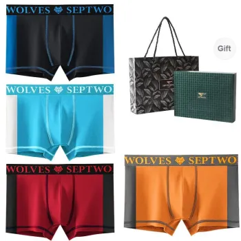 SEPTWOLVES Underwear Gift Box Men's 4 Pack+Shopping Bag