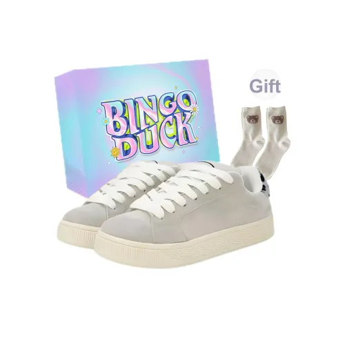 BINGO DUCK Дышащие Низкие Кроссовки для Скейтбординга Женские с Леопардовым Принтом Серого Цвета