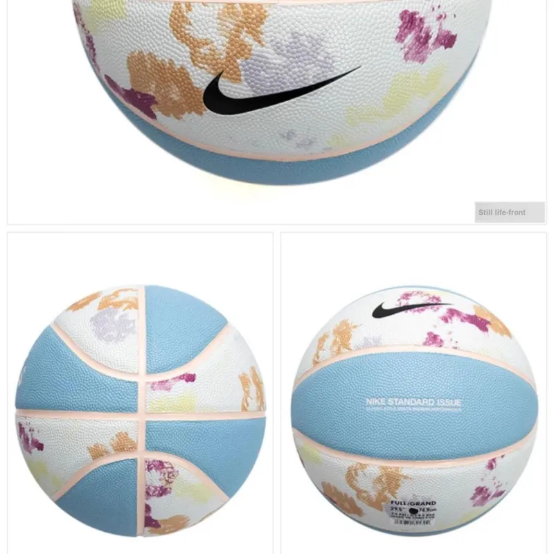 Nike Rubber Basketball Blue White Size 7 Training Kids'-2