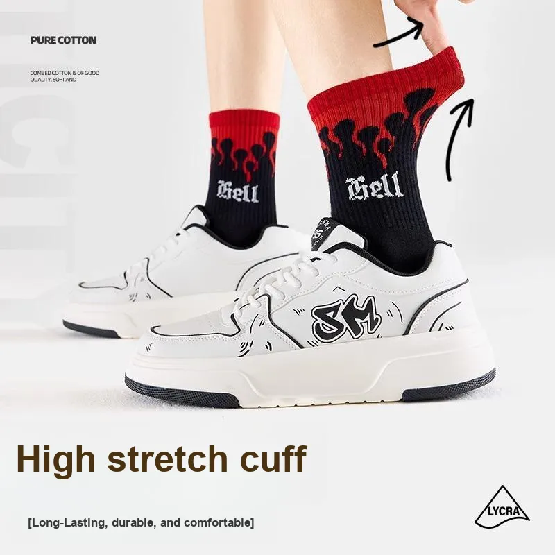 Taste The Color Knee High Socks Unisex 5 Pack-2