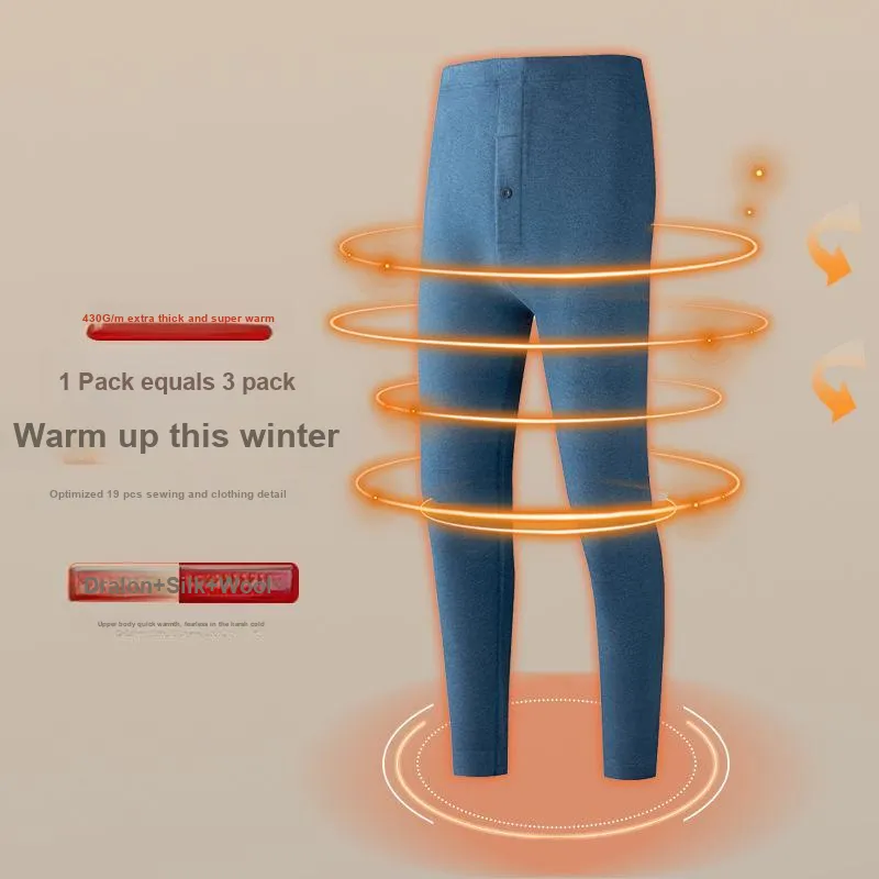 ROBINHOOD Thermal Pants Men's Gift Box Of 2 Strips-3
