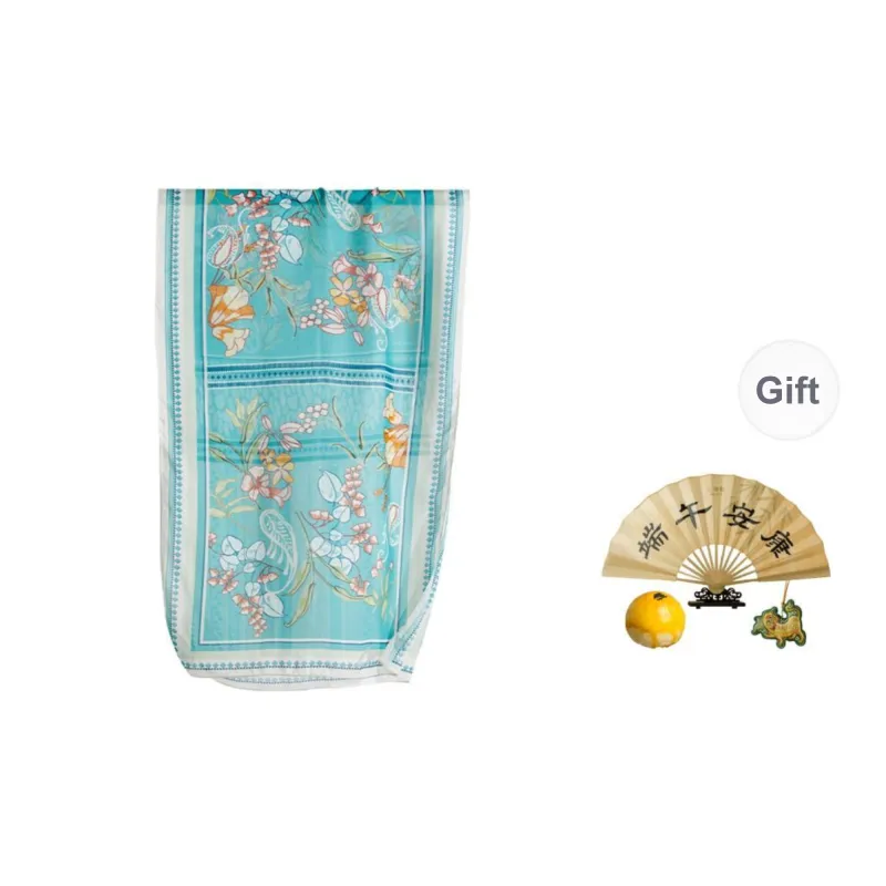 WENSLI Silk Scarves Unisex-4