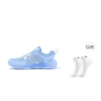 Kawasaki Durable Breathable Coverage Low Top Badminton Shoes Unisex Blue