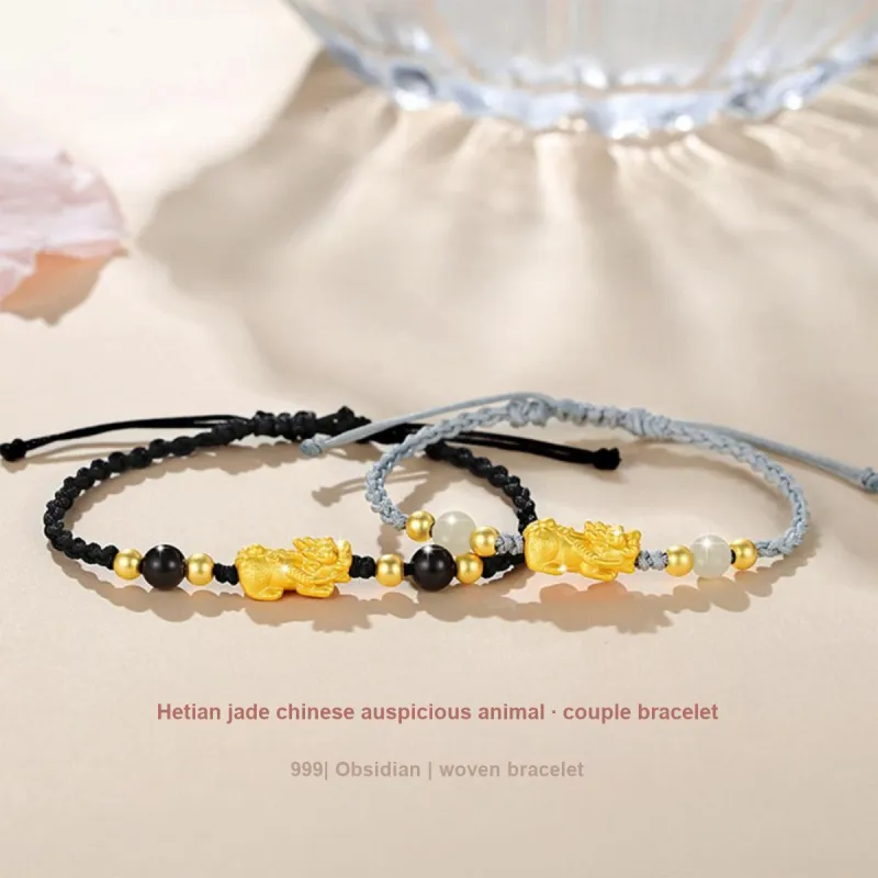 PUTUOSHANWENCHUANG 999 Fine Silver Bracelets Unisex-2
