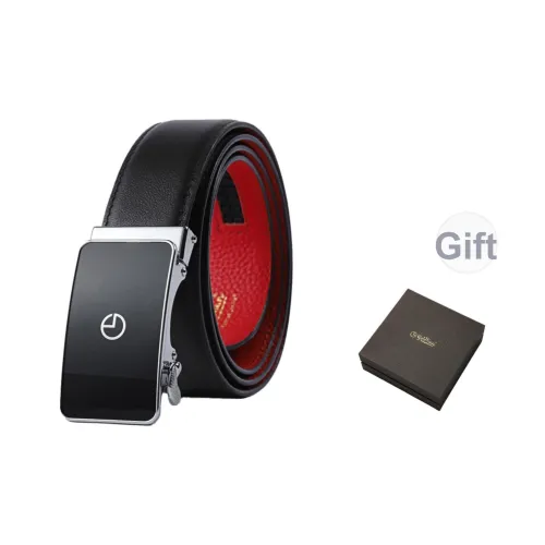 GOLDLION Топ Layer Коровья кожа Ремень Мужской Два Тон Золотой Запечатанный Логотип Ширина 3,5CM