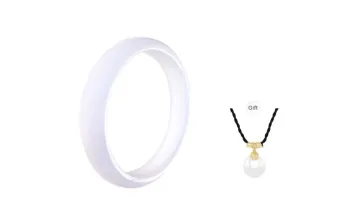 Welcome To The Treasure Chalcedony Versatile Elegant Jade Oval Bangle Unisex