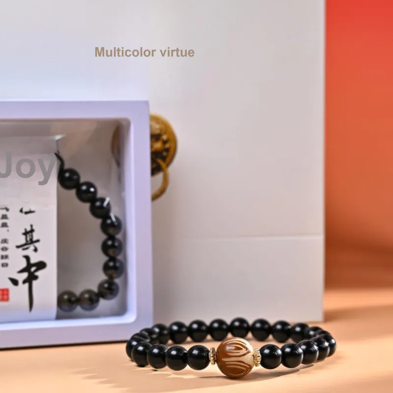 WUDE Ebony Wooden Bracelets Unisex-18