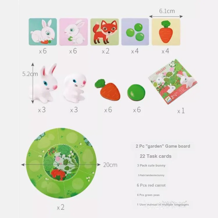 DJECO Tabletop Game Rabbit Da Feng Bao Card Game For Fun And Intelligence Board Games-1