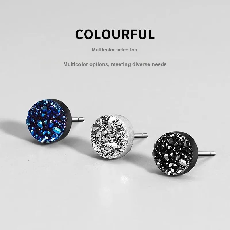 Danqin Alloy Stud Earrings Unisex-4