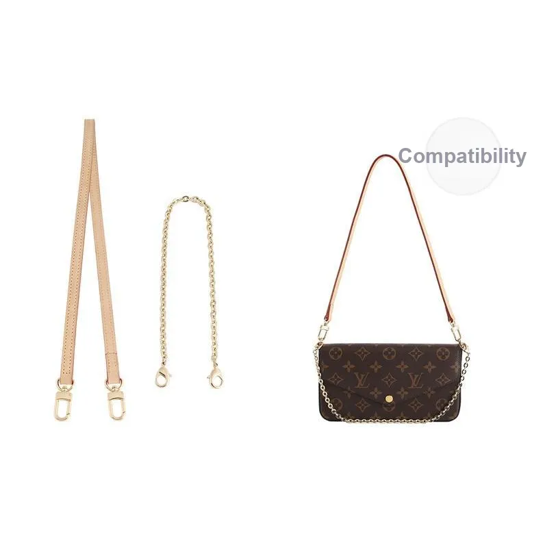 Luxury Care Artisan Workshop Cow Leather Bag Strap Women's Beige