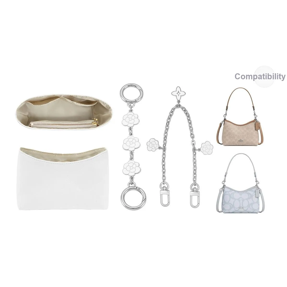 Lan Bao Fan Металл Сумка Аксессуар Женская Серебряная