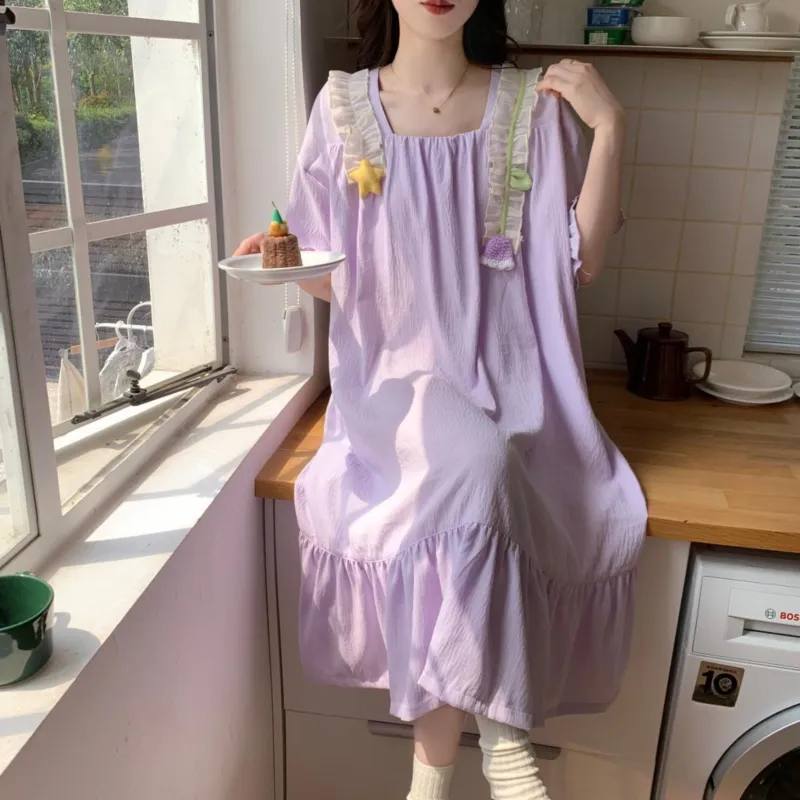 Ta Yan Nightgown Women's Purple-11