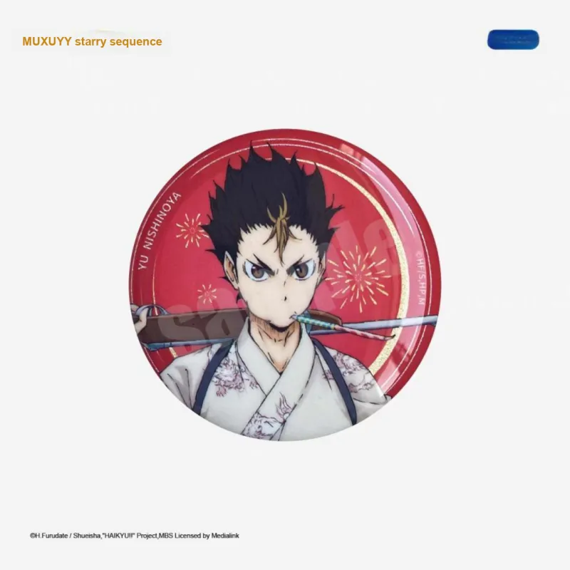 MOUXUYY Haikyuu!! Fireworks Collection Double Flash Badge Badges-5