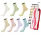 Women's Crew Socks 7-Pack Gift Box Set (7-Color Combination As Shown)