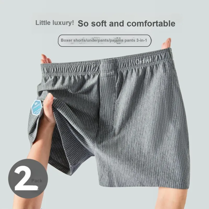 Ordifen Underpants Men's Light Heather Gray+Medium Heather Gray-2
