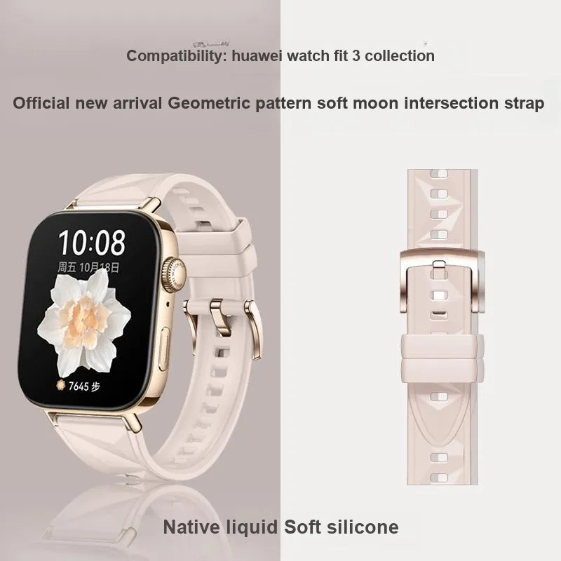 FZRT Huawei Compatibility Watch Band 193mm Silicone Material-1