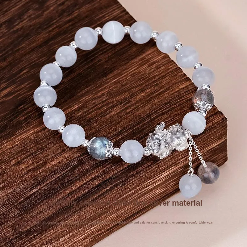 WEITIANXUAN Glass Cat Eye Bracelets Women's-3