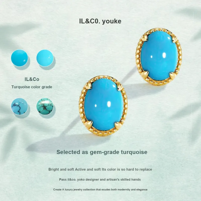 IL&CO. Turquoises Stud Earrings Women's-4
