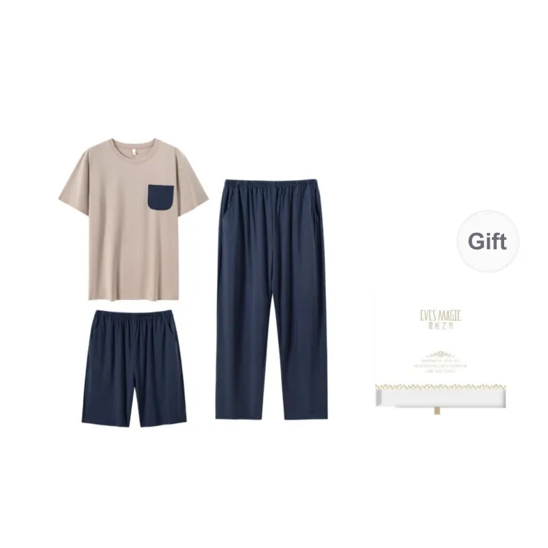 XIA.WA.ZHI.XIU Pajama Set Men's Gift Box Set-7