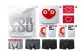 4 Pack (Dark Gray+Light Gray+Black+Black) Box