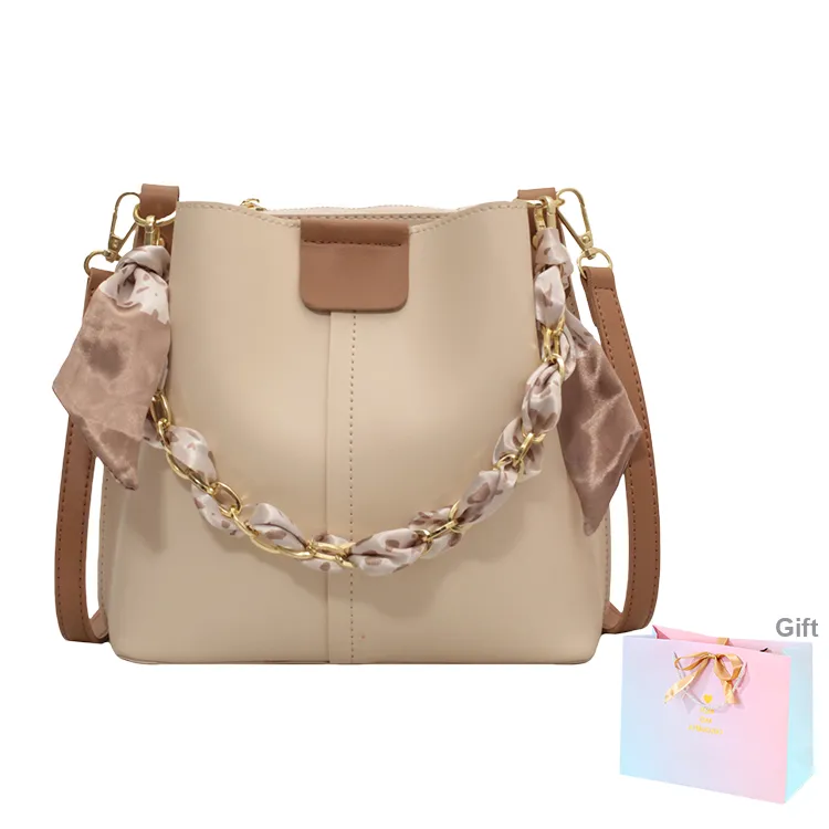 SUPERCUTE PU Crossbody One Shoulder Handbag Women's White/Black/Yellow/Green-1