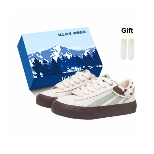 Fawn Miri Slip-resistant Abrasion-resistant Low Top Скейтборд Кроссовки Женские Мятный Молочный Цвет