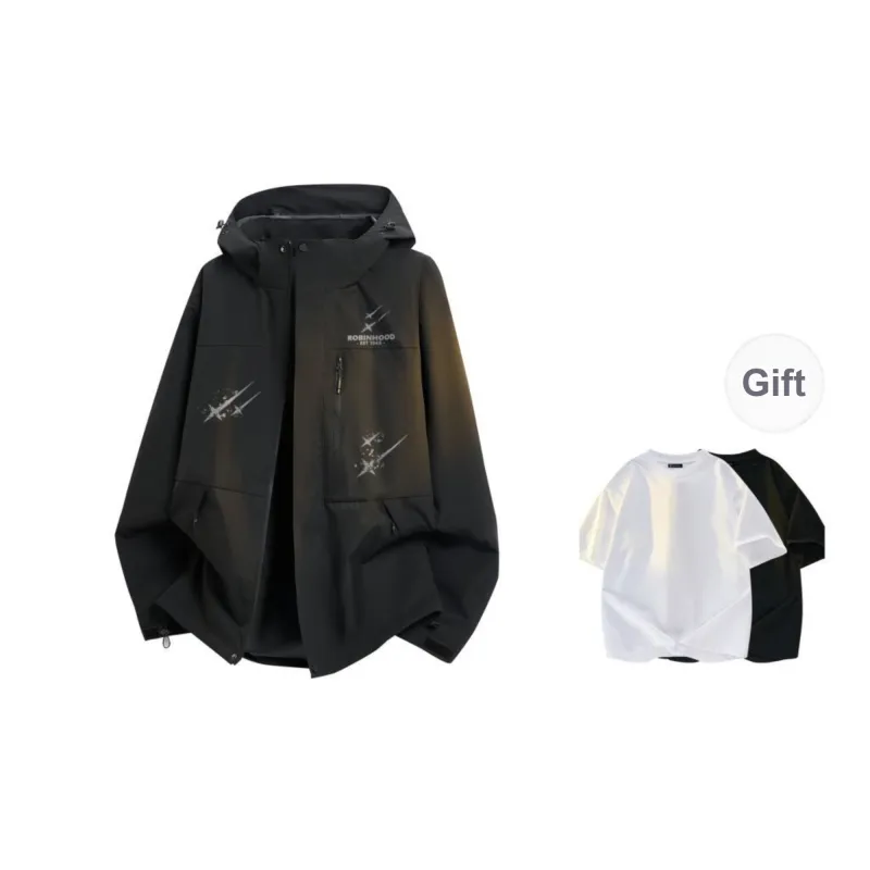 ROBINHOOD Water-Resistant Windproof Wear-Resistant Warm Windbreaker Jacket Unisex-29