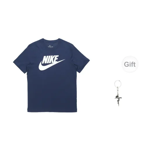 Nike T-Shirts Unisex Deep Navy Blue With Free Accessory